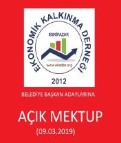 BELEDİYE BAŞKANLARINA AÇIK MEKTUP (09.03.2019)