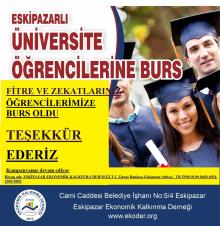 FİTRE VE ZEKATLARINIZ ÖĞRENCİYE BURS OLDU (12.05.2021)