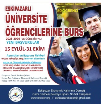 2025-2026 EĞİTİM VE ÖĞRETİM YILI BURS BAŞVURU REHBERİ